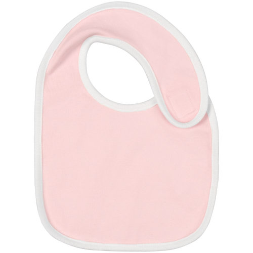 Нагрудник детский Baby Prime, розовый с молочно-белым